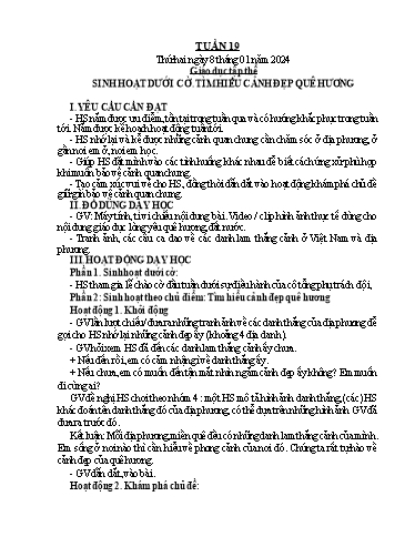 Kế hoạch bài dạy Tiếng Việt + Toán 5 - Tuần 19 - Năm học 2023-2024 - Phan Thị Hồng Thương