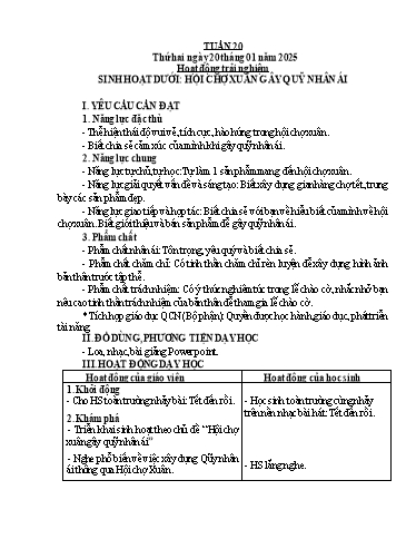 Kế hoạch bài dạy Tiếng Việt + Toán 5 - Tuần 20 - Năm học 2024-2025 - Phan Thị Hồng Thương