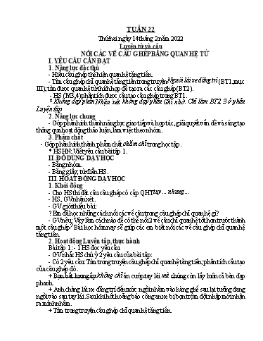 Kế hoạch bài dạy Tiếng Việt + Toán 5 - Tuần 22 - Năm học 2021-2022 - Phan Thị Hồng Thương