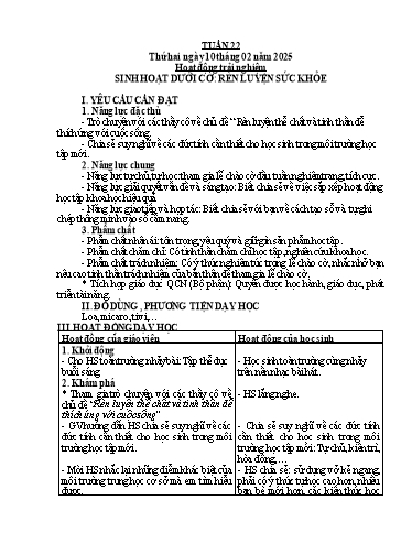 Kế hoạch bài dạy Tiếng Việt + Toán 5 - Tuần 22 - Năm học 2024-2025 - Phan Thị Hồng Thương