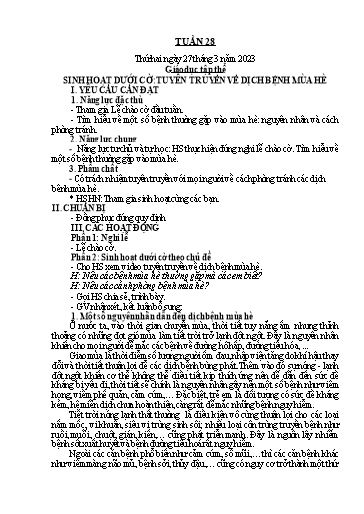 Kế hoạch bài dạy Tiếng Việt + Toán 5 - Tuần 28 - Năm học 2022-2023 - Phan Thị Hồng Thương