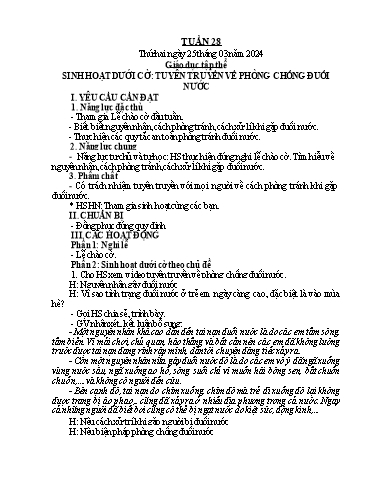 Kế hoạch bài dạy Tiếng Việt + Toán 5 - Tuần 28 - Năm học 2023-2024 - Phan Thị Hồng Thương