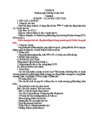 Kế hoạch bài dạy Tiếng Việt + Toán 5 - Tuần 29 - Năm học 2021-2022 - Phan Thị Hồng Thương