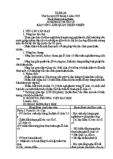 Kế hoạch bài dạy Tiếng Việt + Toán 5 - Tuần 30 - Năm học 2024-2025 - Phan Thị Hồng Thương