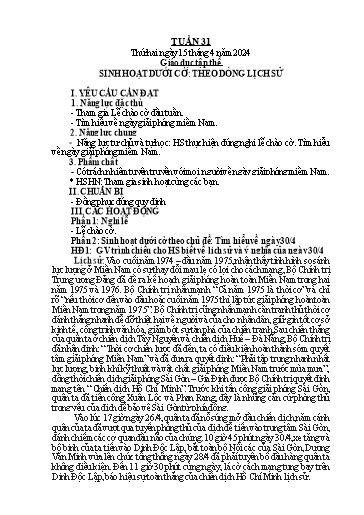 Kế hoạch bài dạy Tiếng Việt + Toán 5 - Tuần 31 - Năm học 2023-2024 - Phan Thị Hồng Thương
