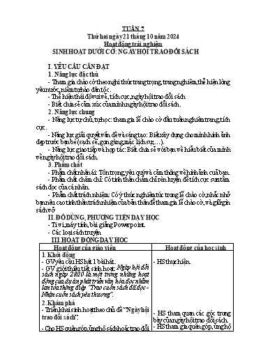 Kế hoạch bài dạy Tiếng Việt + Toán 5 - Tuần 7 - Năm học 2024-2025 - Phan Thị Hồng Thương