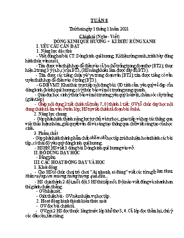 Kế hoạch bài dạy Tiếng Việt + Toán 5 - Tuần 8 - Năm học 2021-2022 - Phan Thị Hồng Thương