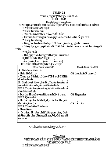 Kế hoạch bài dạy Tiếng Việt + Toán Lớp 2 (Kết nối tri thức) - Tuần 24 - Năm học 2023-2024 - Dương Thị Nga