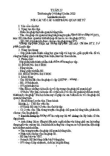 Kế hoạch bài dạy Tiếng Việt + Toán Lớp 5 - Tuần 22 - Năm học 2021-2022 - Phạm Thị Hương Giang