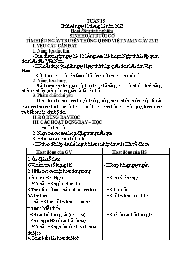 Kế hoạch bài dạy Toán + Tiếng Việt 1 - Tuần 15 - Năm học 2023-2024 - Phan Thị Minh Thư