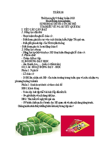 Kế hoạch bài dạy Toán + Tiếng Việt 1 - Tuần 19 - Năm học 2022-2023 - Phan Thị Tú Oanh