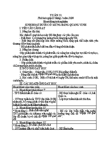Kế hoạch bài dạy Toán + Tiếng Việt 1 - Tuần 21 - Năm học 2023-2024 - Phan Thị Minh Thư