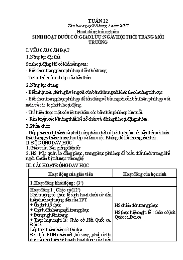 Kế hoạch bài dạy Toán + Tiếng Việt 1 - Tuần 22 - Năm học 2023-2024 - Phan Thị Tú Oanh