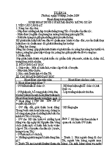 Kế hoạch bài dạy Toán + Tiếng Việt 1 - Tuần 24 - Năm học 2023-2024 - Phan Thị Tú Oanh