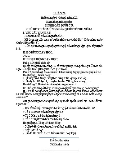 Kế hoạch bài dạy Toán + Tiếng Việt 1 - Tuần 25 - Năm học 2022-2023 - Phan Thị Minh Thư