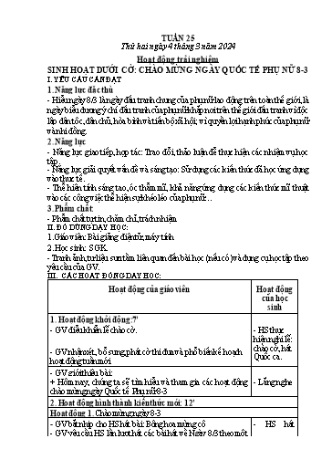 Kế hoạch bài dạy Toán + Tiếng Việt 1 - Tuần 25 - Năm học 2023-2024 - Phan Thị Tú Oanh
