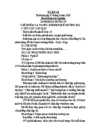 Kế hoạch bài dạy Toán + Tiếng Việt 1 - Tuần 28 - Năm học 2022-2023 - Phan Thị Minh Thư