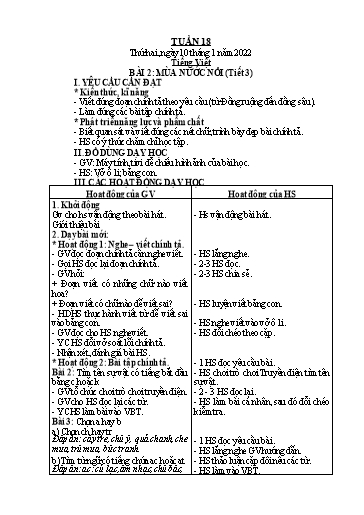 Kế hoạch bài dạy Toán + Tiếng Việt 2 - Tuần 18 - Năm học 2021-2022 - Phan Thị Minh Thư