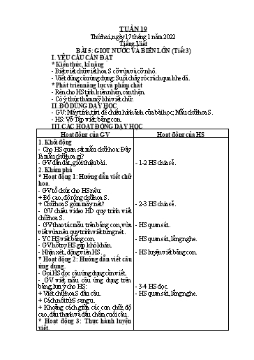 Kế hoạch bài dạy Toán + Tiếng Việt 2 - Tuần 19 - Năm học 2021-2022 - Phan Thị Minh Thư