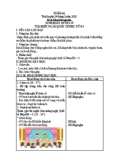 Kế hoạch bài dạy Toán + Tiếng Việt 2 - Tuần 24 - Năm học 2024-2025 - Phan Thị Minh Thư