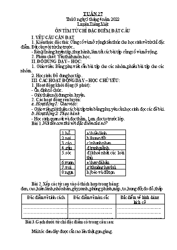 Kế hoạch bài dạy Toán + Tiếng Việt 2 - Tuần 27 - Năm học 2021-2022 - Phan Thị Minh Thư