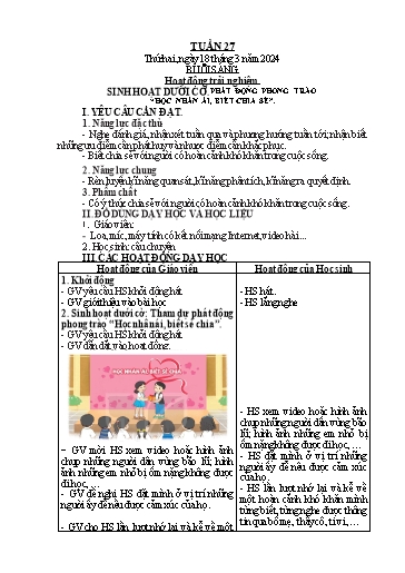 Kế hoạch bài dạy Toán + Tiếng Việt 2 - Tuần 27 - Năm học 2024-2025 - Phan Thị Minh Thư