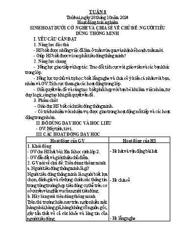 Kế hoạch bài dạy Toán + Tiếng Việt 2 - Tuần 8 - Năm học 2024-2025 - Phan Thị Minh Thư