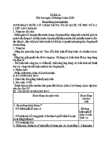 Kế hoạch bài dạy Toán + Tiếng Việt Lớp 1 - Tuần 24 - Năm học 2023-2024 - Phan Thị Tú Oanh